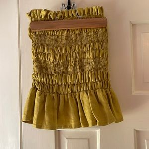 Mustard yellow tube top